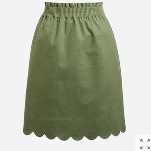 Jcrew Scalloped Sidewalk Skirt